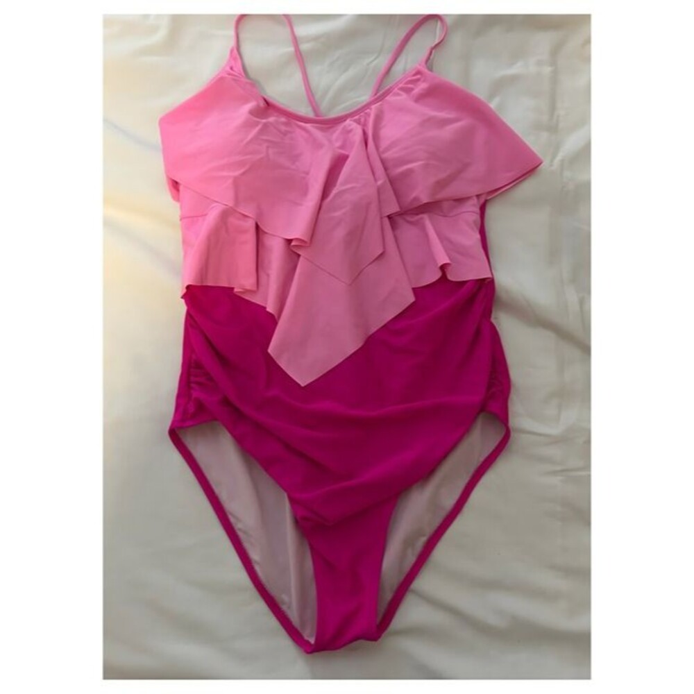 Pink Ruffle One-Piece Swimsuit
